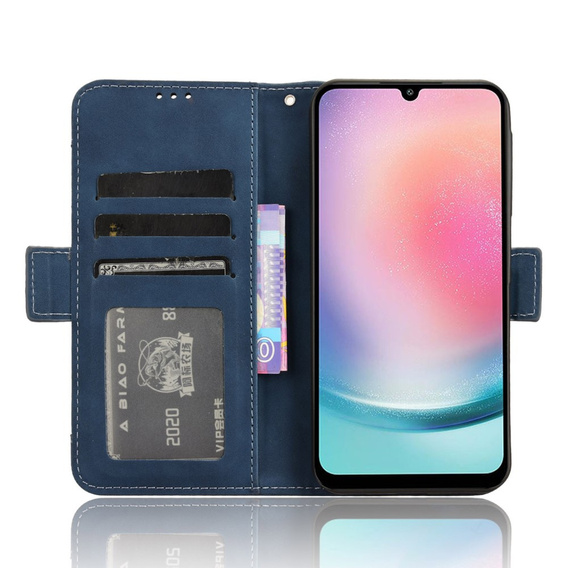 Θήκη με πτερύγιο για Samsung Galaxy A25 5G, Card Slot, μπλε
