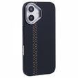 Θήκη για iPhone 16, ανθρακονήματα MagSafe, μαύρη