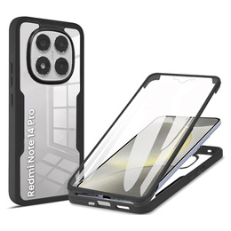 Θήκη για Xiaomi Redmi Note 14 Pro 5G, Shockproof, με μεμβράνη, μαύρη