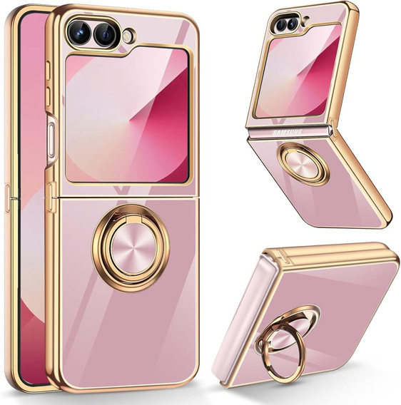 Θήκη για Samsung Galaxy Z Flip7 FE / Z Flip6, Electro Ring, μωβ