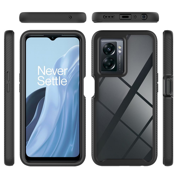 Θήκη για Oppo A57s, Shockproof, με μεμβράνη, μαύρη