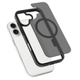 Θήκη Matt για iPhone 17, για MagSafe, ημιδιαφανές μαύρο