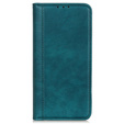 Θήκη για Samsung Galaxy S24 Ultra, Wallet Litchi Leather, πράσινη