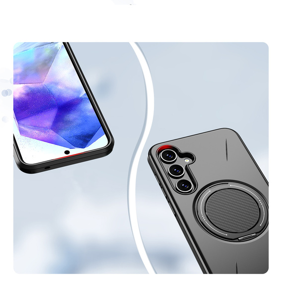 Θήκη με βάση MagSafe για Samsung Galaxy A57 5G, μαύρη