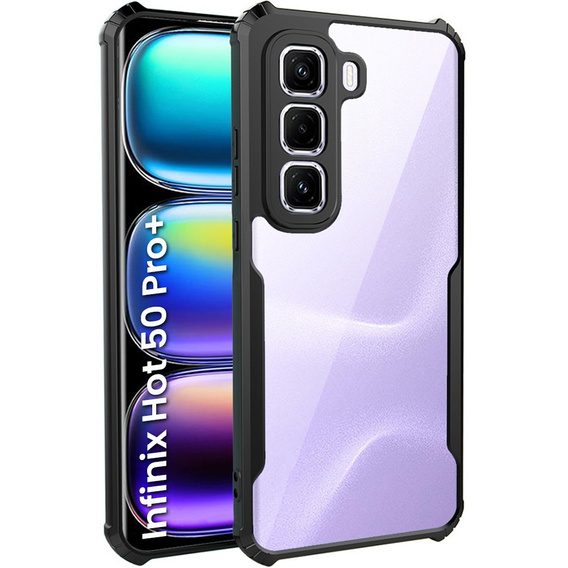 Θήκη για Infinix Hot 50 Pro+ 4G, AntiDrop Hybrid, μαύρη