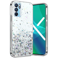 Θήκη για OPPO Reno 6 5G, Glittery, διαφανής