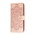 Θήκη με πτερύγιο για Xiaomi Redmi Note 9s/ 9 Pro, Mandala Flower, ροζ rose gold