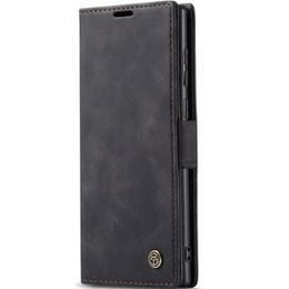 θήκη CASEME για Samsung Galaxy S22 Ultra, Leather Wallet Case, μαύρη
