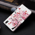 Θήκη με πτερύγιο για Oppo A17, Wallet Light Spots Decor, tree, λευκή