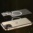 Μαγνητική θήκη MagSafe Dual Glass για iPhone 14 Pro, χρυσή