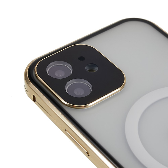 Μαγνητική θήκη MagSafe Dual Glass για iPhone 12, χρυσή