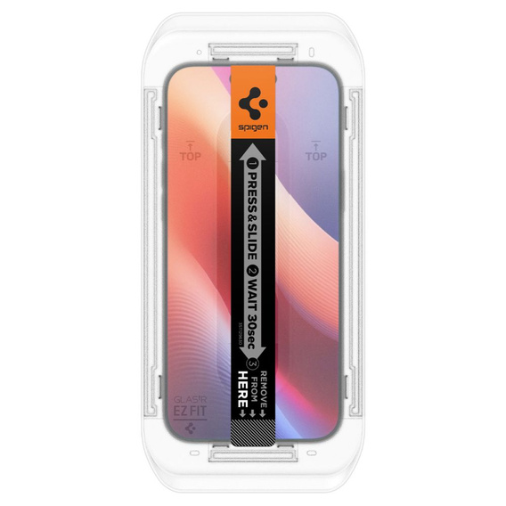 Σκληρυμένο γυαλί Spigen για iPhone 17 / 17 Pro / 16 Pro, Glas.TR EZ Fit (2 τεμ.)