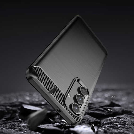 Θήκη για Samsung Galaxy M35, Carbon, μαύρη