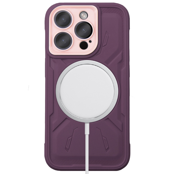 Θήκη για iPhone 15 Pro Max, ERBORD Armor Mag, μπορντό