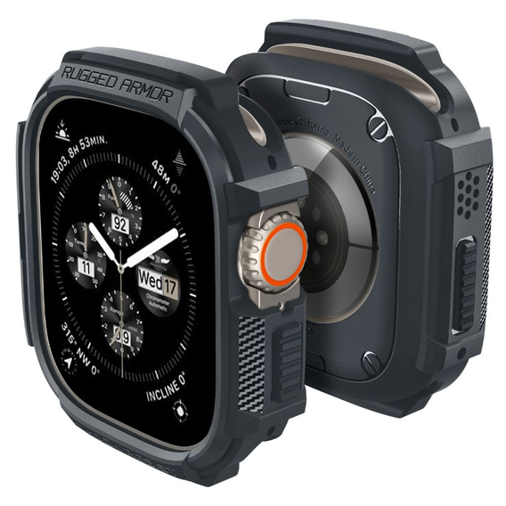Θήκη Spigen Rugged Armor Dark Gray για Apple Watch Ultra 1 / 2 (49 mm)