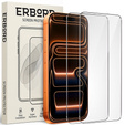 2x Μετριασμένο γυαλί ERBORD 9H Hard Glass στην οθόνη για iPhone 17 Pro/17/16 Pro