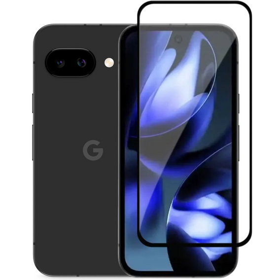 Μετριασμένο γυαλί 3D για Google Pixel 9A, μαύρο πλαίσιο