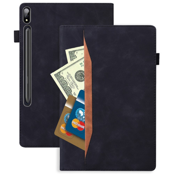 θήκη για Samsung Galaxy Tab S10 FE+ Plus, Classic, με υποδοχή γραφίδας, μαύρη