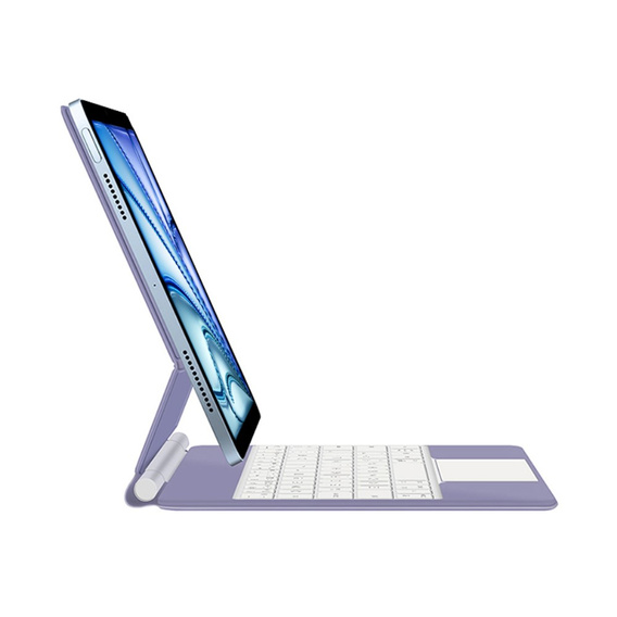 Θήκη πληκτρολογίου για iPad Air 11" 2024, Magnetic Keyboard Touchpad, μωβ