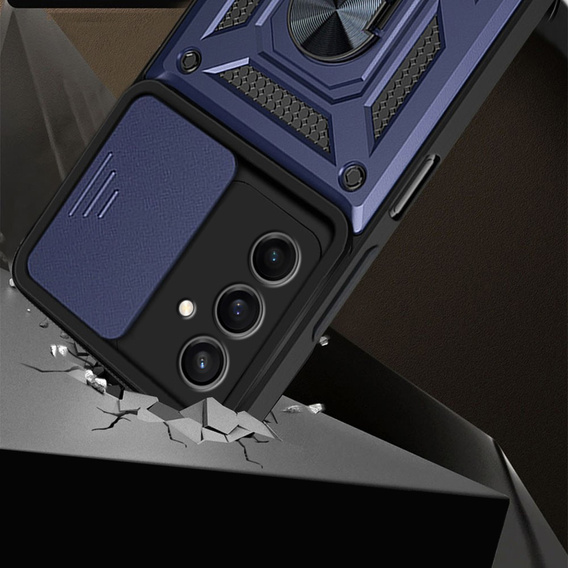 Θήκη για Samsung Galaxy S25 FE, CamShield Slide, μπλε