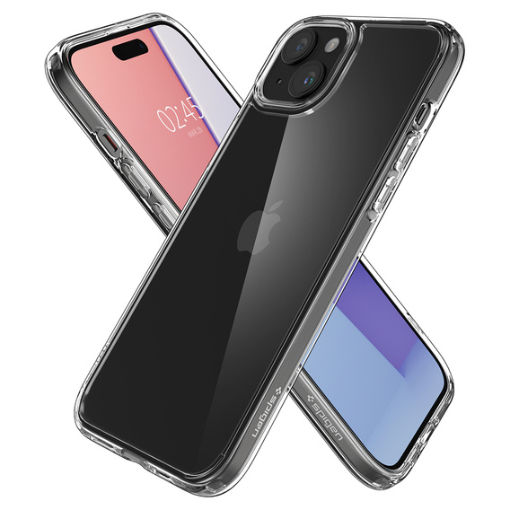 θήκη Spigen για iPhone 15, Ultra Hybrid, διαφανής + μετριασμένο γυαλί 9H