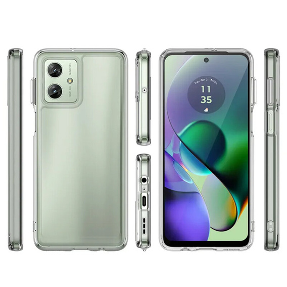 Θήκη για Motorola Moto G54 5G, Fusion Hybrid, διαφανής