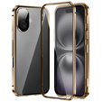 θήκη για το iPhone 16, Magnetic Dual Glass, χρυσή