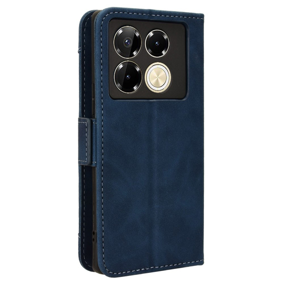 Θήκη με πτερύγιο για Infinix Note 40 Pro Plus, Card Slot, σκούρο μπλε