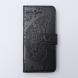 Θήκη με πτερύγιο για Xiaomi 13T / 13T Pro, Butterfly, μαύρη