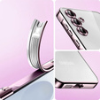 Θήκη για Samsung Galaxy S25, Electro MagSafe, ροζ rose gold + Γυαλί για την οθόνη