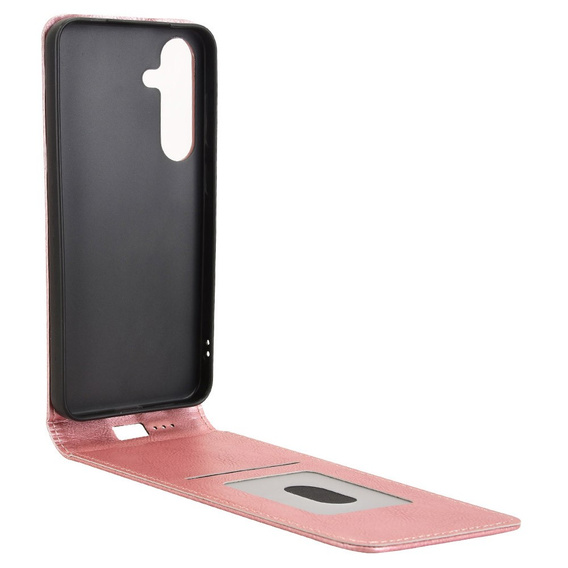 Θήκη με πτερύγιο για Samsung Galaxy S25, Flip, ροζ