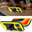 Θήκη για iPhone 14, R-JUST CamShield Slide, θωρακισμένη, κίτρινη / μαύρη