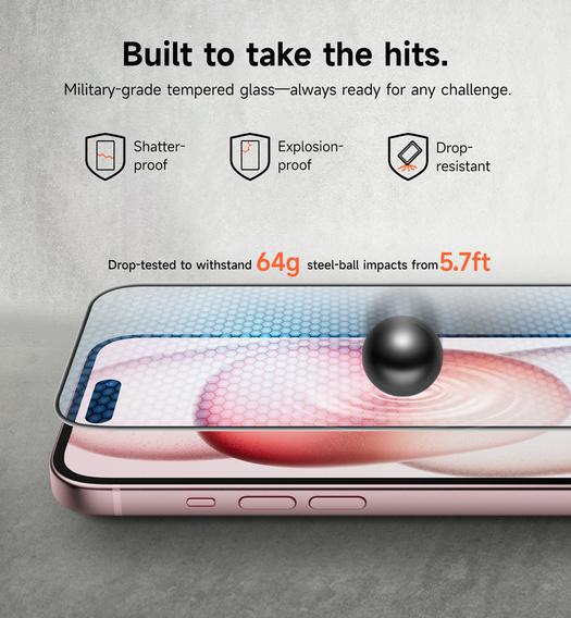 2x SURITCH γυαλί για iPhone 16 / 15