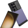 Θήκη για Samsung Galaxy S24 Ultra, ERBORD MagProtect Slide Camera, μωβ