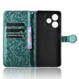 θήκη πτερύγιο για Oppo A5 Pro 5G, Wallet Rhombus, πράσινη
