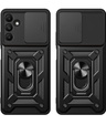 Θήκη για Samsung Galaxy M15 5G, CamShield Slide, μαύρη
