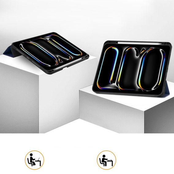 Θήκη για iPad Pro 11" 2024 (5 gen.), Smartcase με χώρο για γραφίδα, σκούρο μπλε