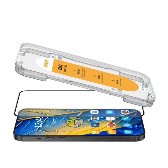 ENKAY Tempered Glass για Samsung Galaxy S22 / S23, μαύρη