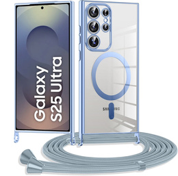 Θήκη για Samsung Galaxy S25 Ultra, Electro MagSafe, μπλε + κορδόνι