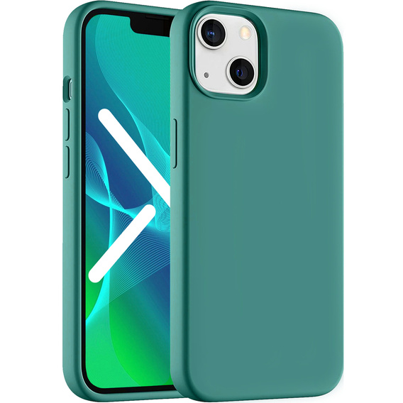 Θήκη για iPhone 14 Plus, Silicone Lite, πράσινη