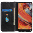 Θήκη για Xiaomi Redmi Note 13 Pro+, Wallet Litchi Leather, μαύρη