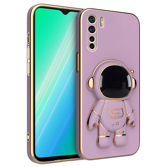 Θήκη για Oppo A91/F15, Astronaut, μωβ