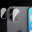 Μετριασμένο γυαλί για κάμερα για το iPhone 16 / 16 Plus, διαφανής