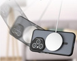 Θήκη για Honor 400 Pro 5G, για MagSafe, ERBORD Μatt Case, μαύρη + Γυαλί οθόνης