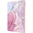 Θήκη για iPad 10.9" 2022 (10 gen.), Smartcase Hybrid, με χώρο για γραφίδα, Marble ροζ