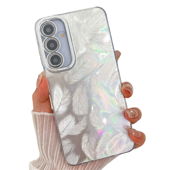 Η θήκη για Samsung Galaxy A36 5G / A56 5G, Feather, ασημένια