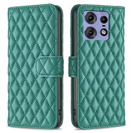 Θήκη με πτερύγιο για Motorola Edge 50 Pro 5G, Wallet, BINFEN COLOR, πράσινη