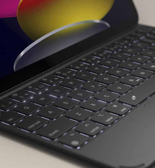 Θήκη πληκτρολογίου για iPad 11" 2025 A16 (11 gen.) / iPad 10.9" 2022 (10 gen.), Dexnor Magnetic Keyboard Touchpad, μαύρη