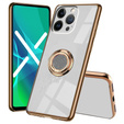 Θήκη για iPhone 14 Pro Max, Electro Ring, λευκή