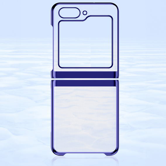 Θήκη για Samsung Galaxy Z Flip7 FE / Z Flip6, PC Case, διαφανής / μπλε